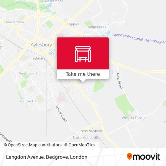 Langdon Avenue, Bedgrove map
