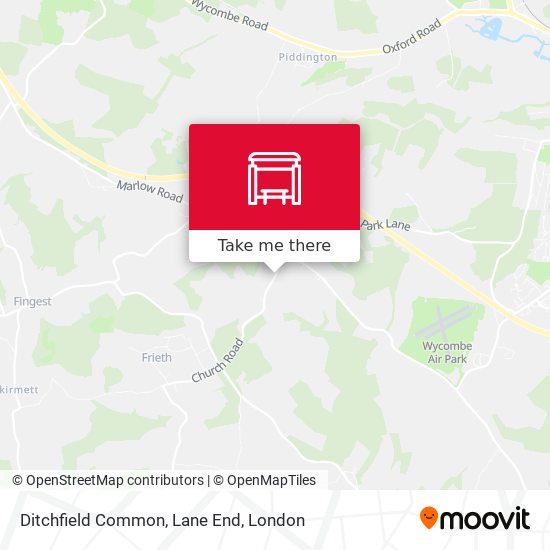 Ditchfield Common, Lane End map