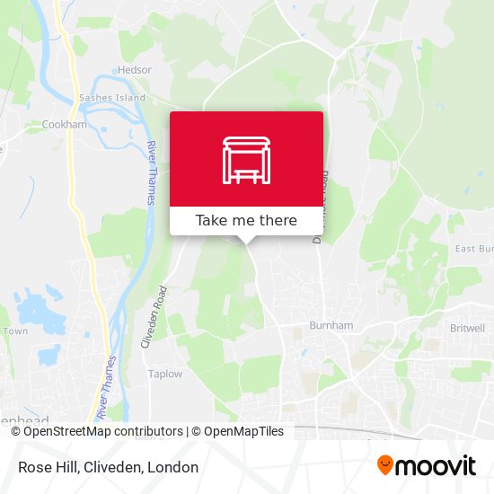 Rose Hill, Cliveden map