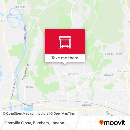 Grenville Close, Burnham map