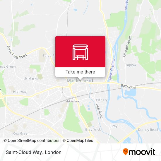Saint-Cloud Way, map