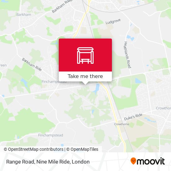Range Road, Nine Mile Ride map