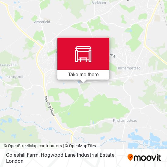 Coleshill Farm, Hogwood Lane Industrial Estate map