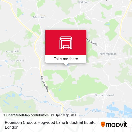 Robinson Crusoe, Hogwood Lane Industrial Estate map