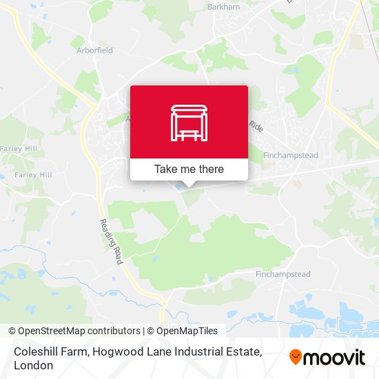 Coleshill Farm, Hogwood Lane Industrial Estate map