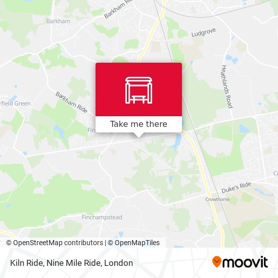 Kiln Ride, Nine Mile Ride map