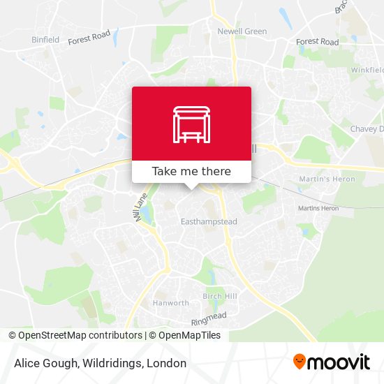Alice Gough, Wildridings map