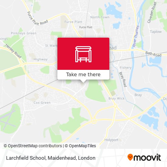 Larchfield School, Maidenhead map