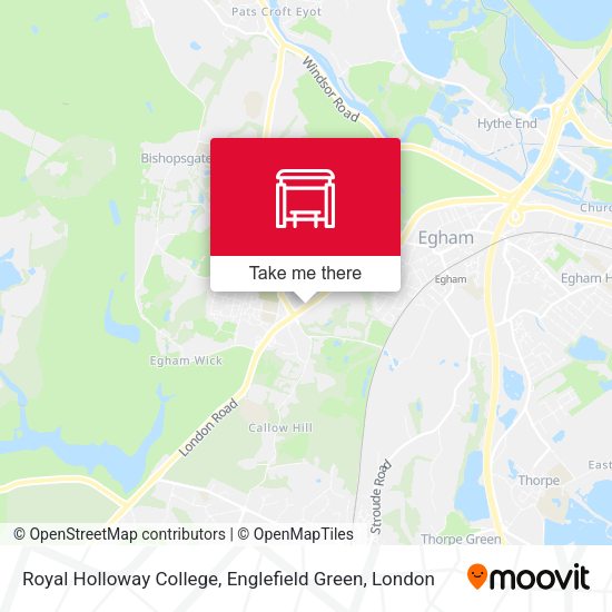 Royal Holloway College, Englefield Green map