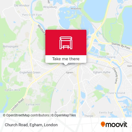 Church Road, Egham map