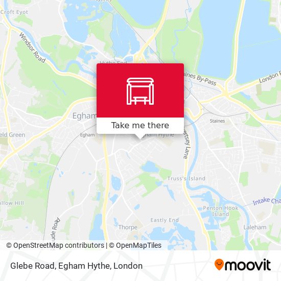 Glebe Road, Egham Hythe map
