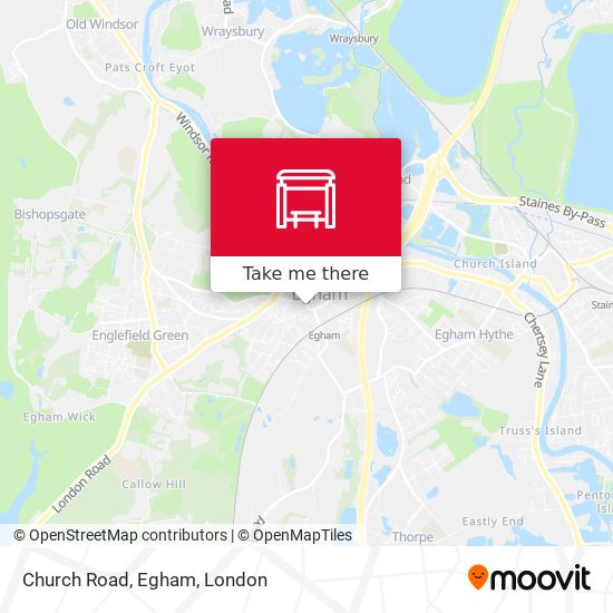 Church Road, Egham map