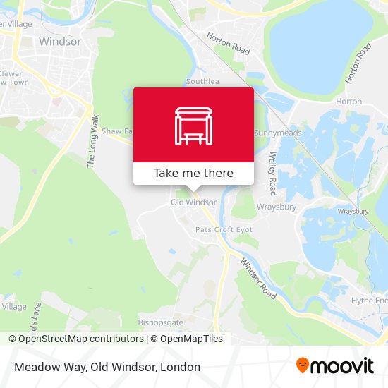 Meadow Way, Old Windsor map