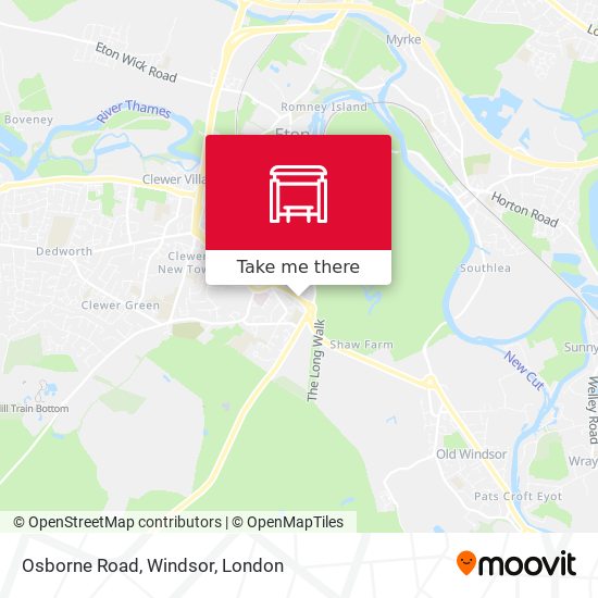 Osborne Road, Windsor map