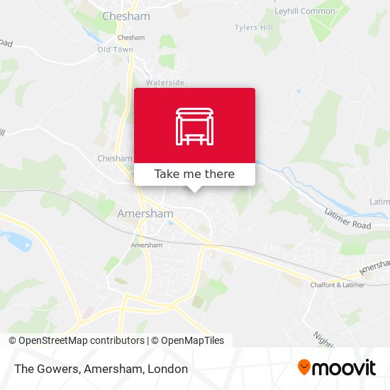 The Gowers, Amersham map