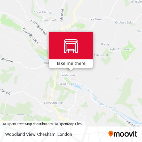 Woodland View, Chesham map