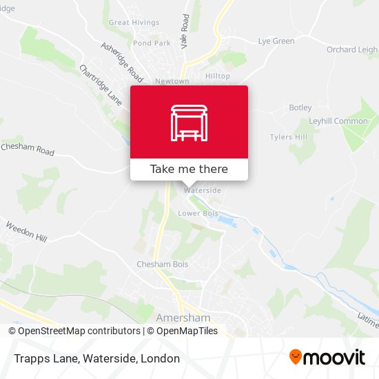 Trapps Lane, Waterside map