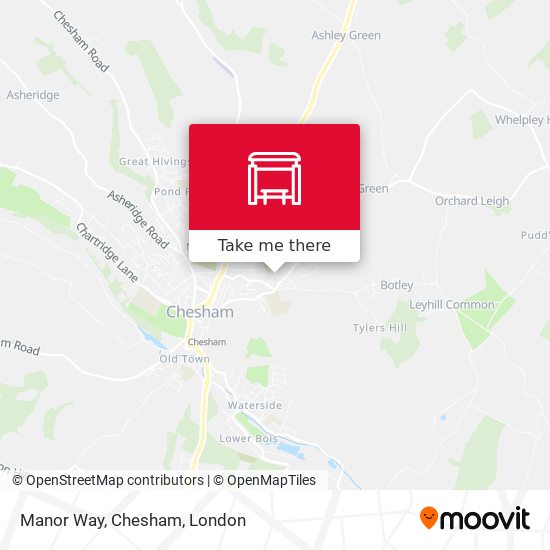 Manor Way, Chesham map