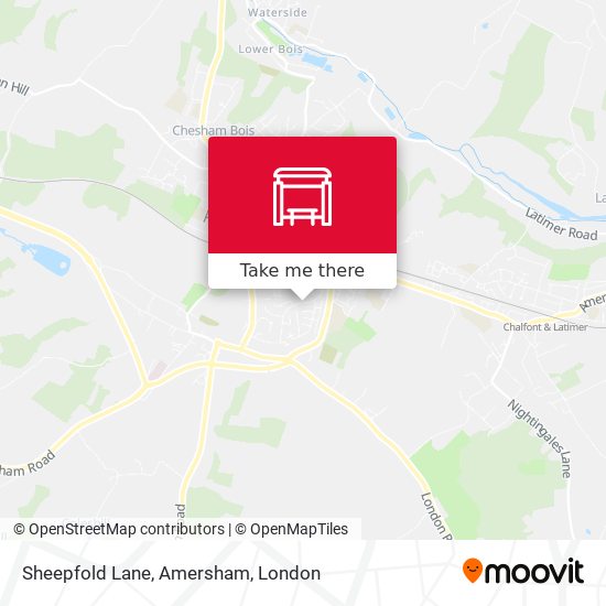 Sheepfold Lane, Amersham map
