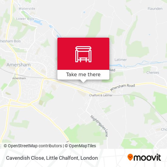 Cavendish Close, Little Chalfont map