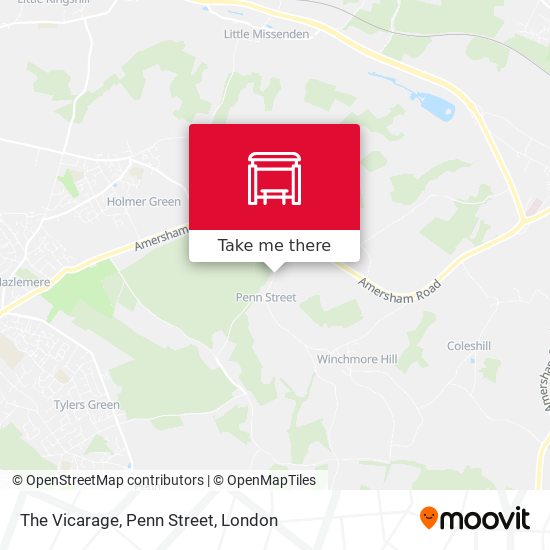The Vicarage, Penn Street map