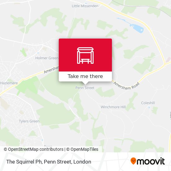 The Squirrel Ph, Penn Street map