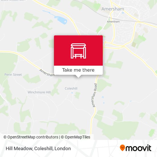 Hill Meadow, Coleshill map