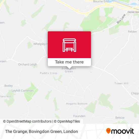 The Grange, Bovingdon Green map
