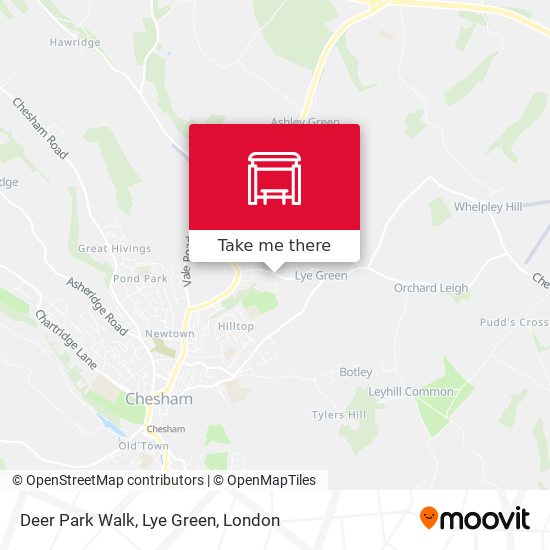Deer Park Walk, Lye Green map