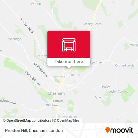Preston Hill, Chesham map