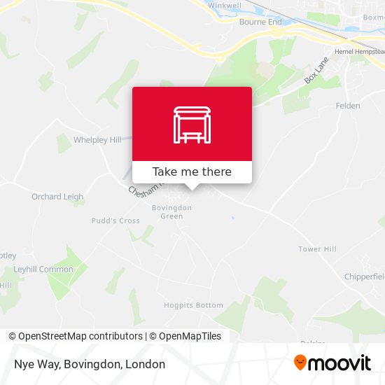 Nye Way, Bovingdon map