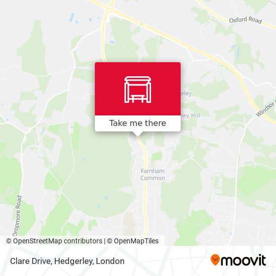 Clare Drive, Hedgerley map