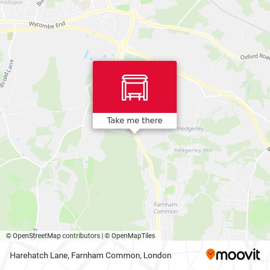 Harehatch Lane, Farnham Common map