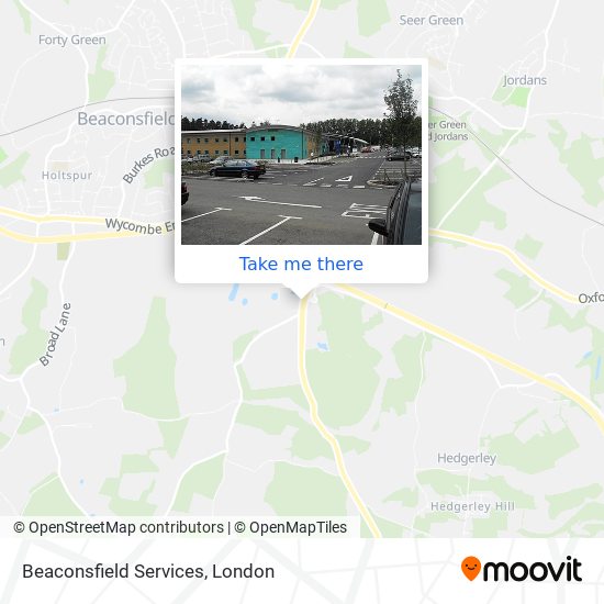 Beaconsfield Services map