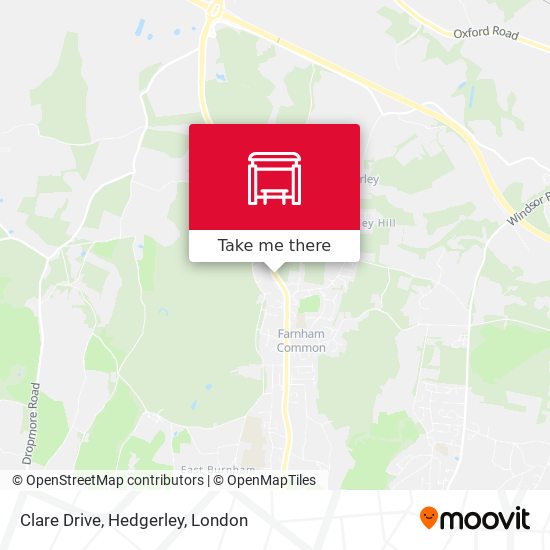 Clare Drive, Hedgerley map