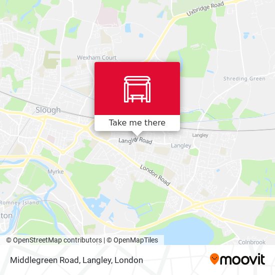 Middlegreen Road, Langley map