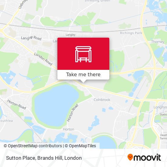 Sutton Place, Brands Hill map
