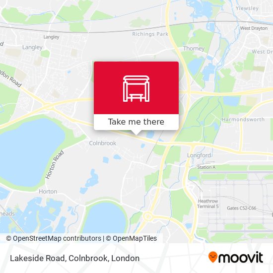 Lakeside Road, Colnbrook map