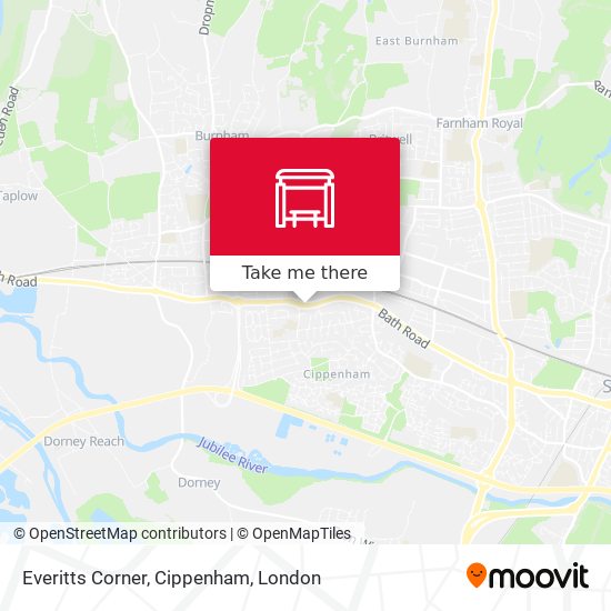 Everitts Corner, Cippenham map