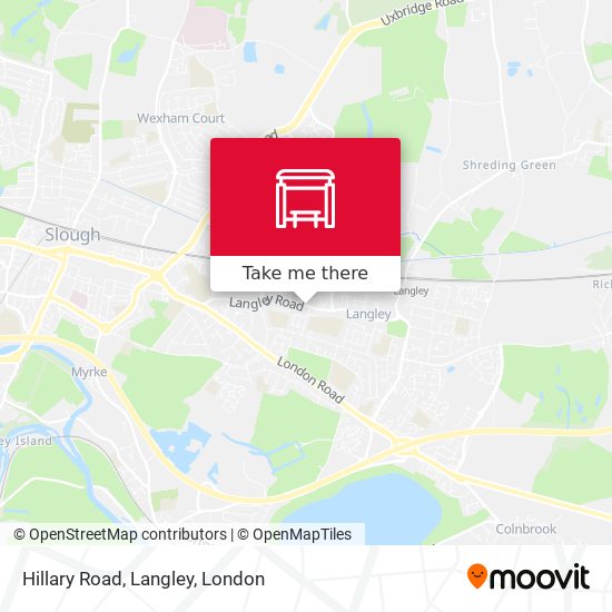 Hillary Road, Langley map