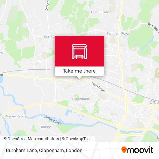 Burnham Lane, Cippenham map
