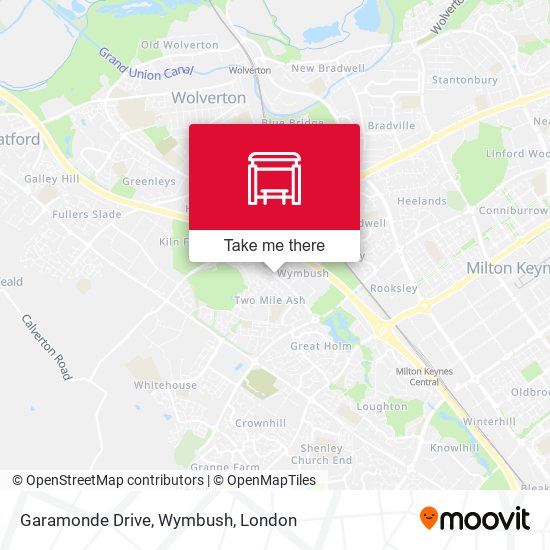 Garamonde Drive, Wymbush map