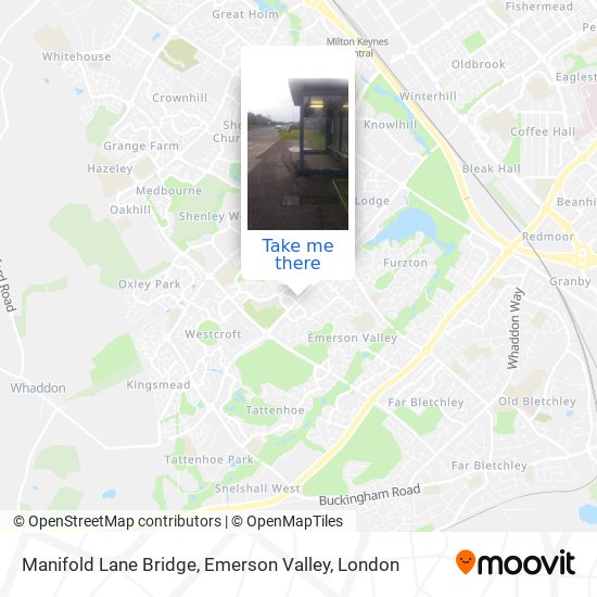 Manifold Lane Bridge, Emerson Valley map