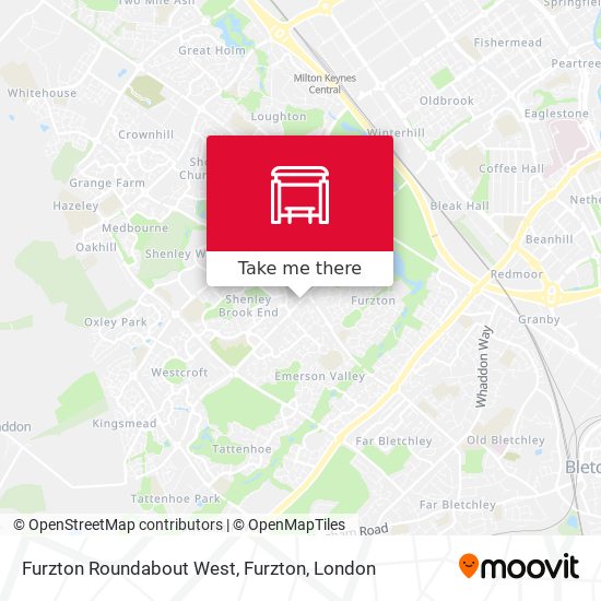 Furzton Roundabout West, Furzton map