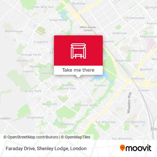 Faraday Drive, Shenley Lodge map