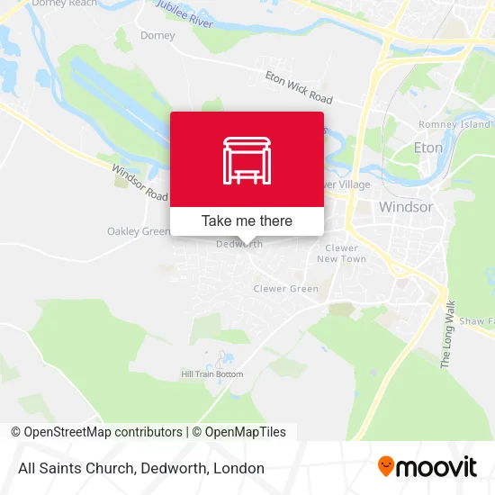 All Saints Church, Dedworth map