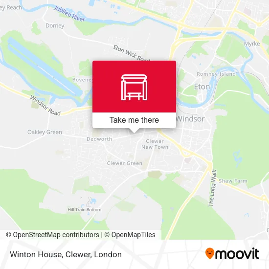 Winton House, Clewer map