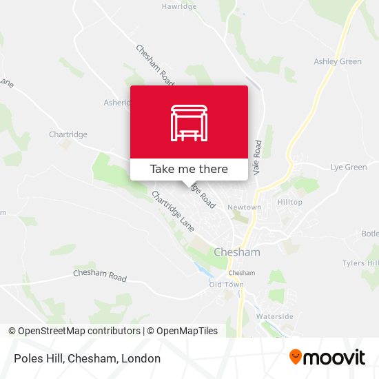 Poles Hill, Chesham map