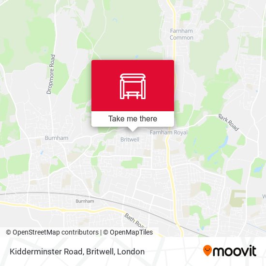 Kidderminster Road, Britwell map