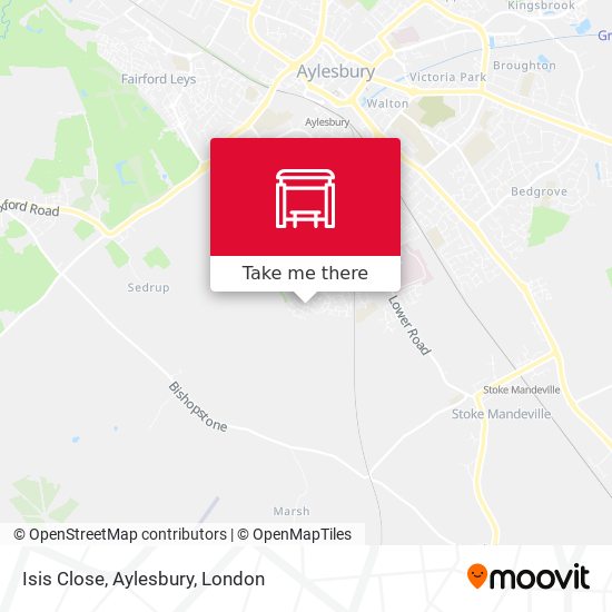 Isis Close, Aylesbury map